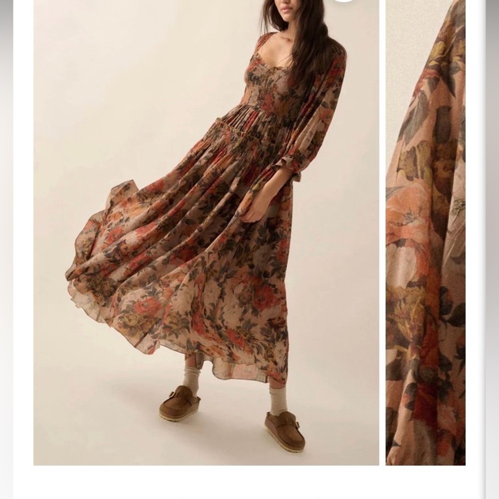Midi floral dress size M